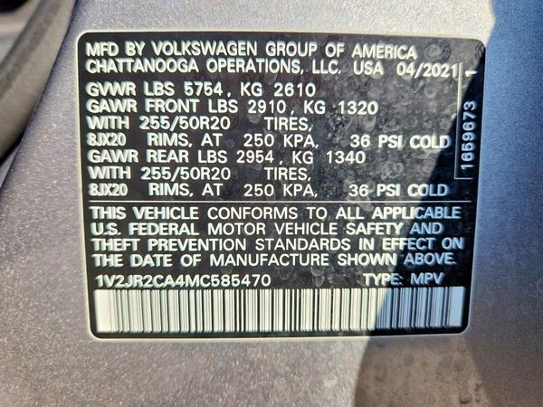 2021 VOLKSWAGEN ATLAS