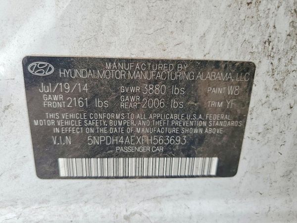2015 HYUNDAI ELANTRA GLS(Middle)