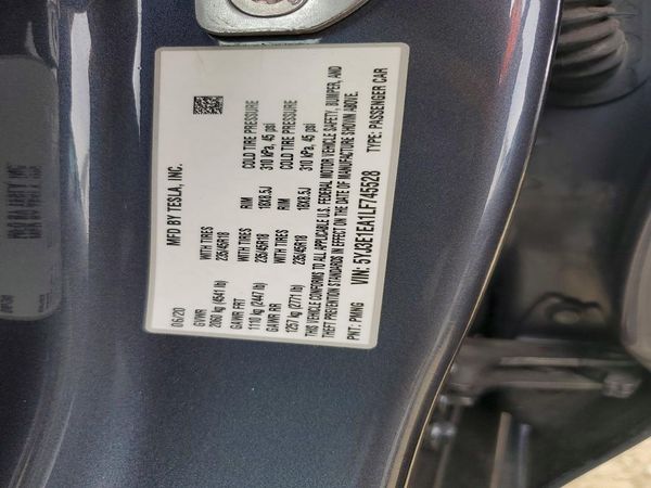 2020 TESLA MODEL 3