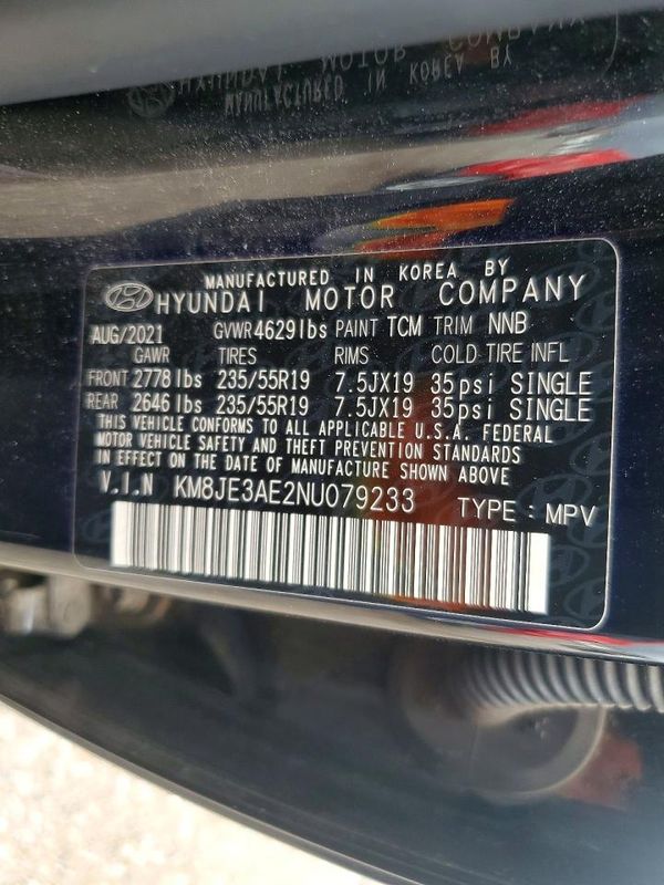 2022 HYUNDAI TUCSON Limited