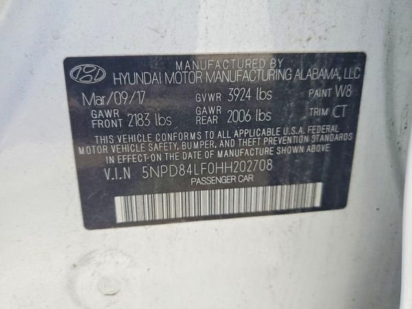 2017 HYUNDAI ELANTRA