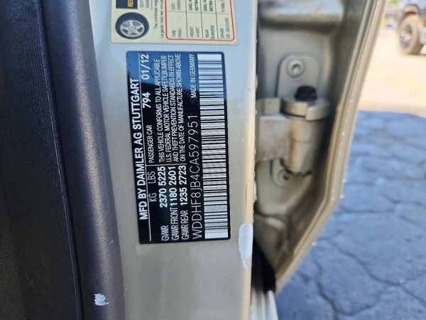 2012 MERCEDES-BENZ E