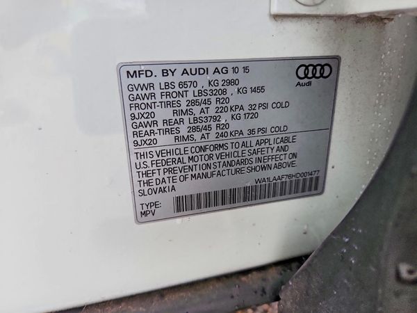 2017 AUDI Q7