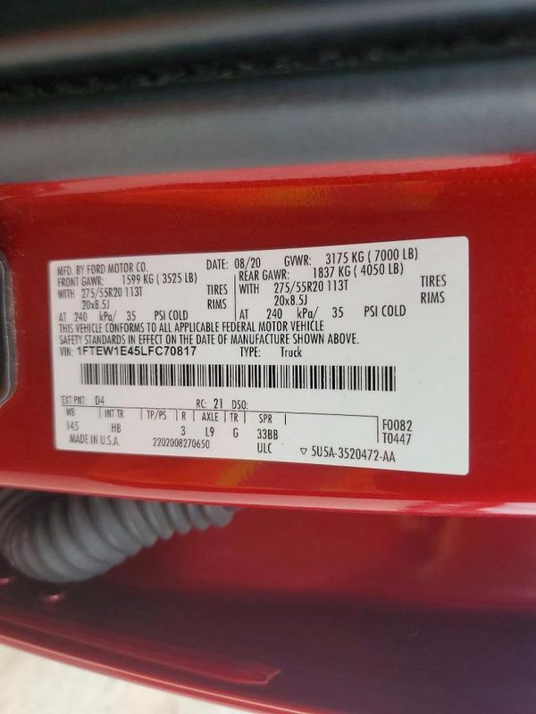2020 FORD F-150