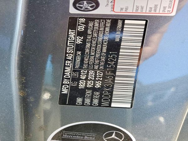 2018 MERCEDES-BENZ SLC SLC 300