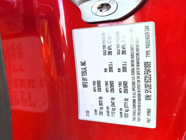 2020 TESLA MODEL 3