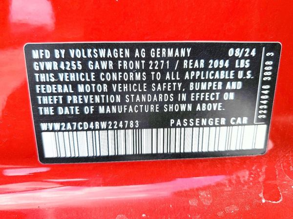 2024 VOLKSWAGEN GTI 380 SE — VINS