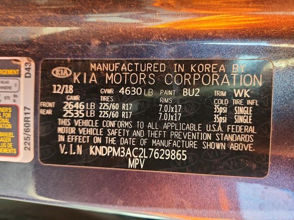 2020 KIA SPORTAGE