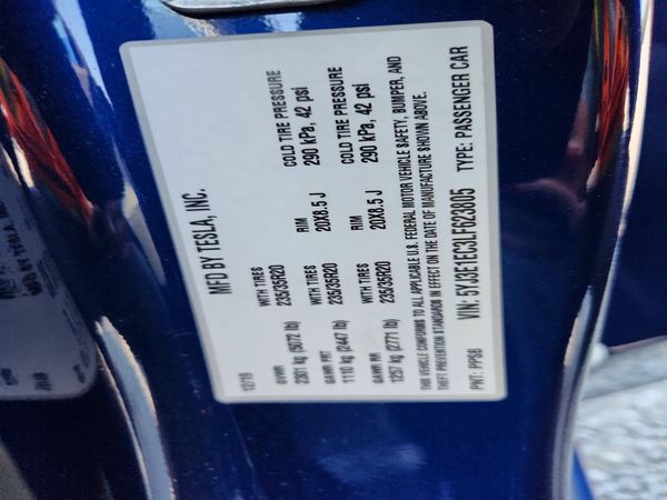 2020 TESLA MODEL 3