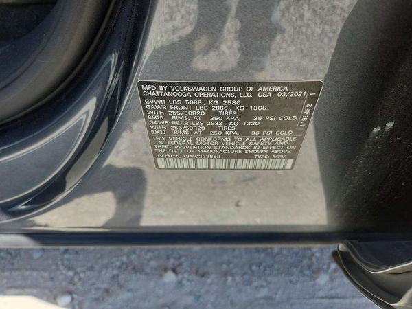 2021 VOLKSWAGEN ATLAS CROSS SPORT 4Motion SE