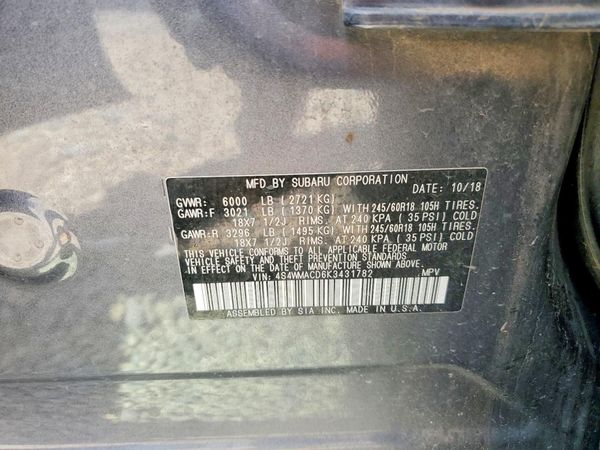 2019 SUBARU ASCENT Premium 8+ES+KA