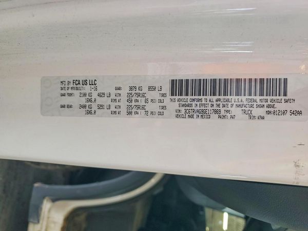 2016 RAM PROMASTER 1500