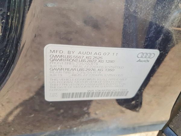 2012 AUDI Q5 Premium Plus — VINS