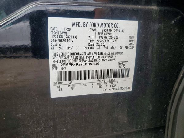 2020 FORD EDGE Titanium