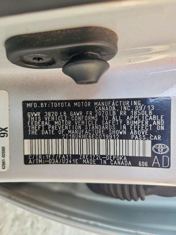 2014 TOYOTA COROLLA L/LE