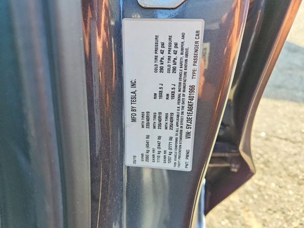 2019 TESLA MODEL 3