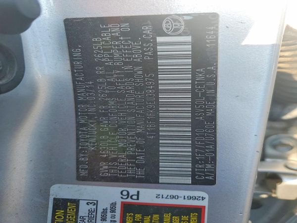 2014 TOYOTA CAMRY