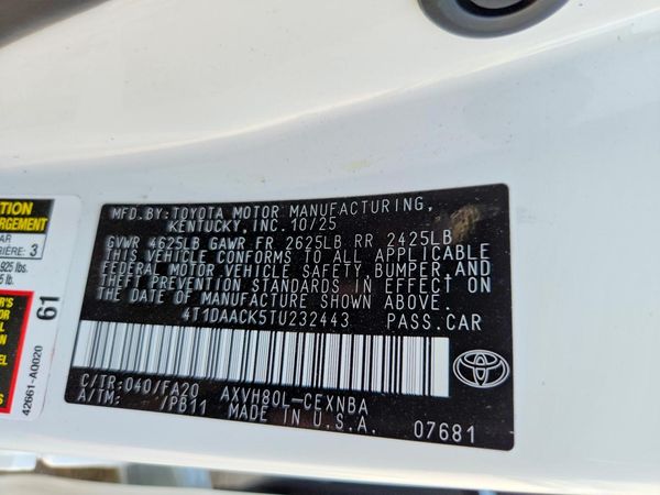 2026 TOYOTA CAMRY