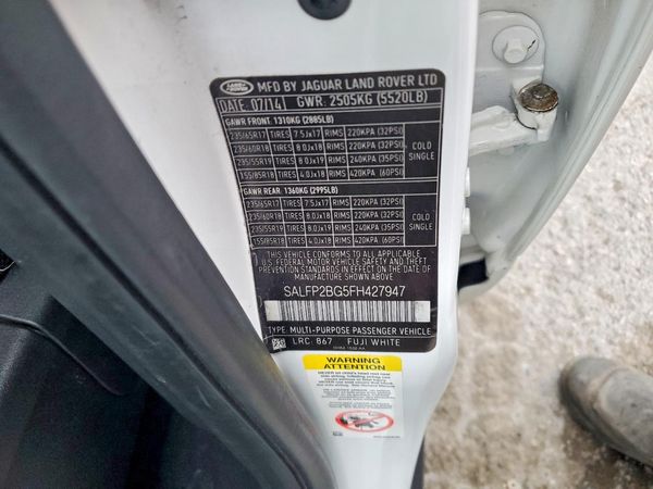 2015 LAND ROVER LR2 SE — VINS