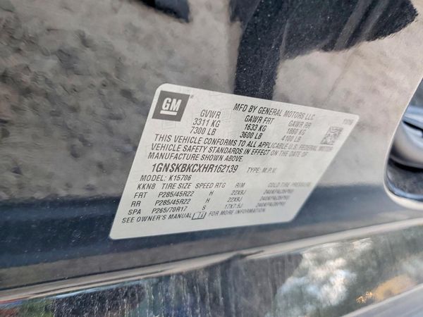 2017 CHEVROLET TAHOE LT