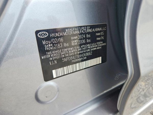 2017 HYUNDAI ELANTRA