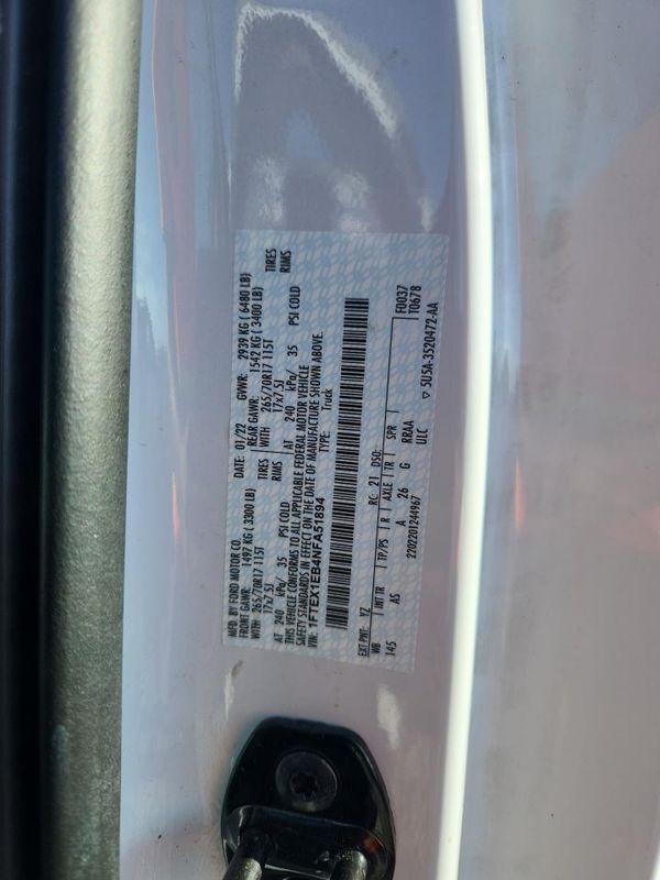 2022 FORD F150