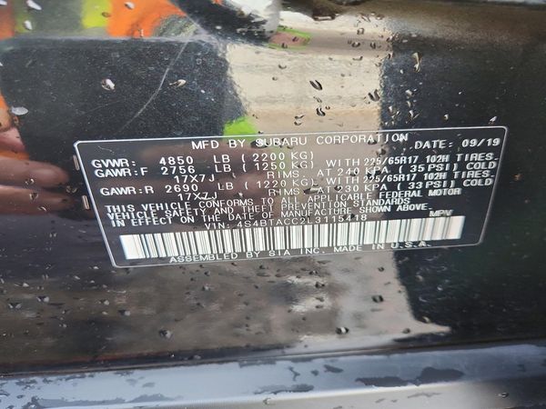 2020 SUBARU OUTBACK Premium