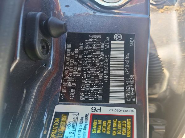 2012 TOYOTA CAMRY