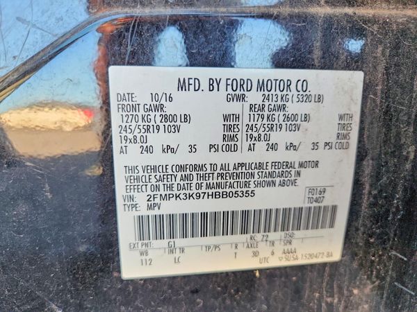 2017 FORD EDGE Titanium