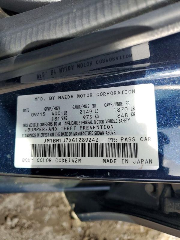 2016 MAZDA 3