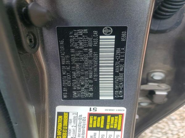 2019 TOYOTA CAMRY L/LE/SE/XLE