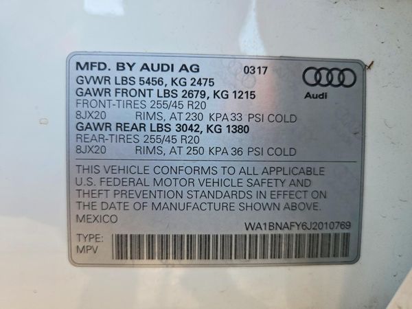 2018 AUDI Q5 quattro Premium Plus