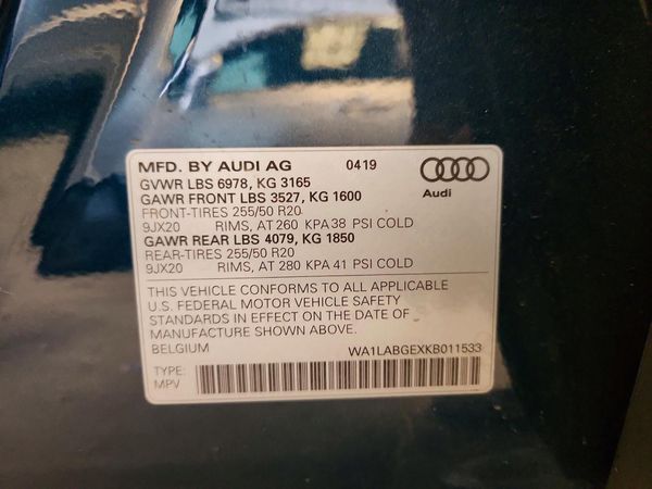 2019 AUDI E-TRON