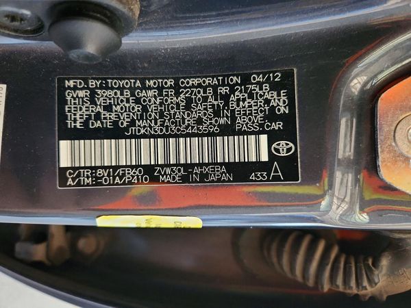 2012 TOYOTA PRIUS