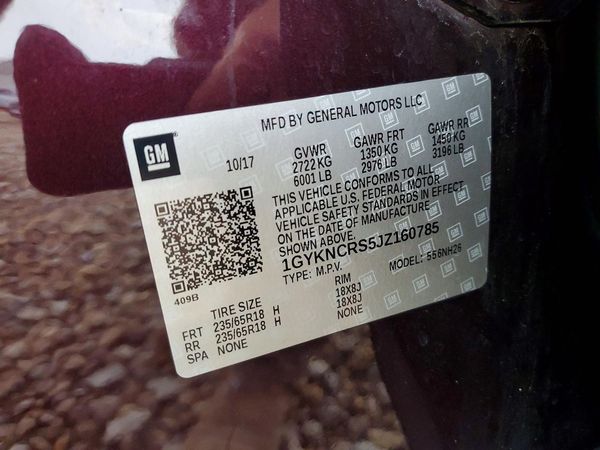 2018 CADILLAC XT5