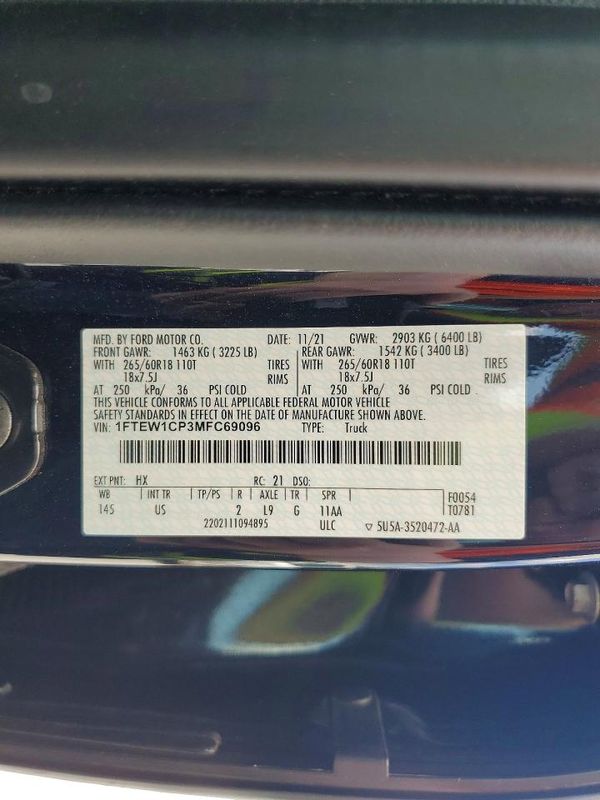 2021 FORD F150