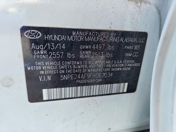 2015 HYUNDAI SONATA SE, ECO