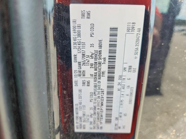 2021 FORD F150