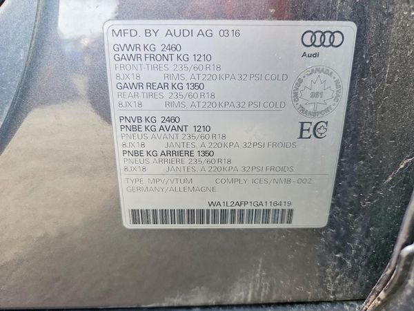 2016 AUDI Q5 quattro Premium Plus