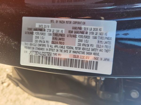 2018 MAZDA CX-9 Grand Touring