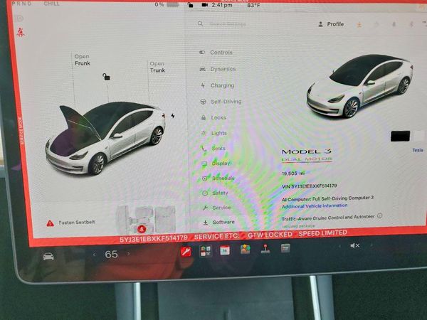 2019 TESLA MODEL 3