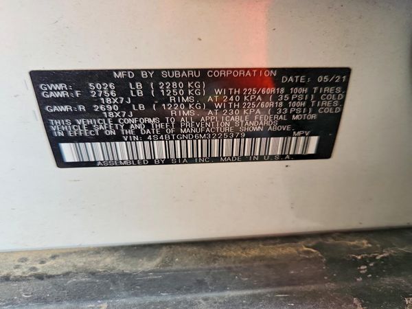 2021 SUBARU OUTBACK