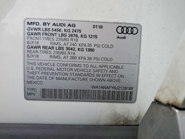 2018 AUDI Q5 quattro Premium