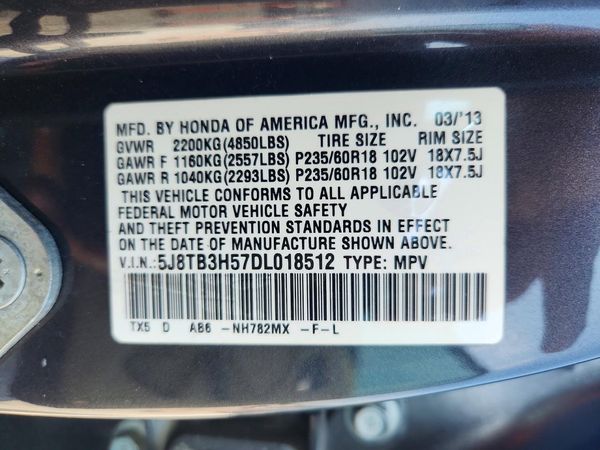 2013 ACURA RDX Technology Package