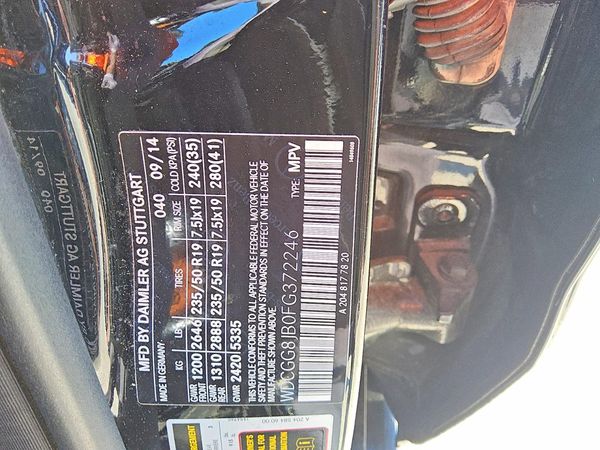 2015 MERCEDES-BENZ GLK GLK350 4-MATIC