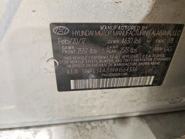 2017 HYUNDAI SONATA