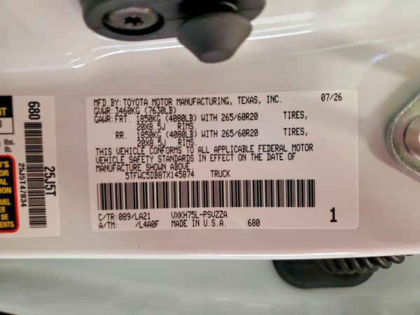 2026 TOYOTA TUNDRA