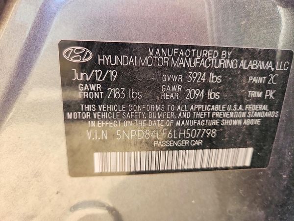 2020 HYUNDAI ELANTRA