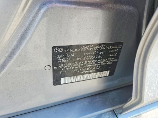 2015 HYUNDAI SONATA