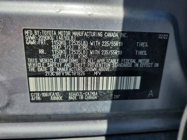 2022 TOYOTA RAV4 XLE Premium